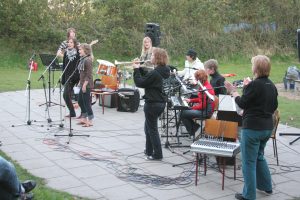 Et musikhold fra Vesthimmerlands Gymnasium gav også en koncert.
